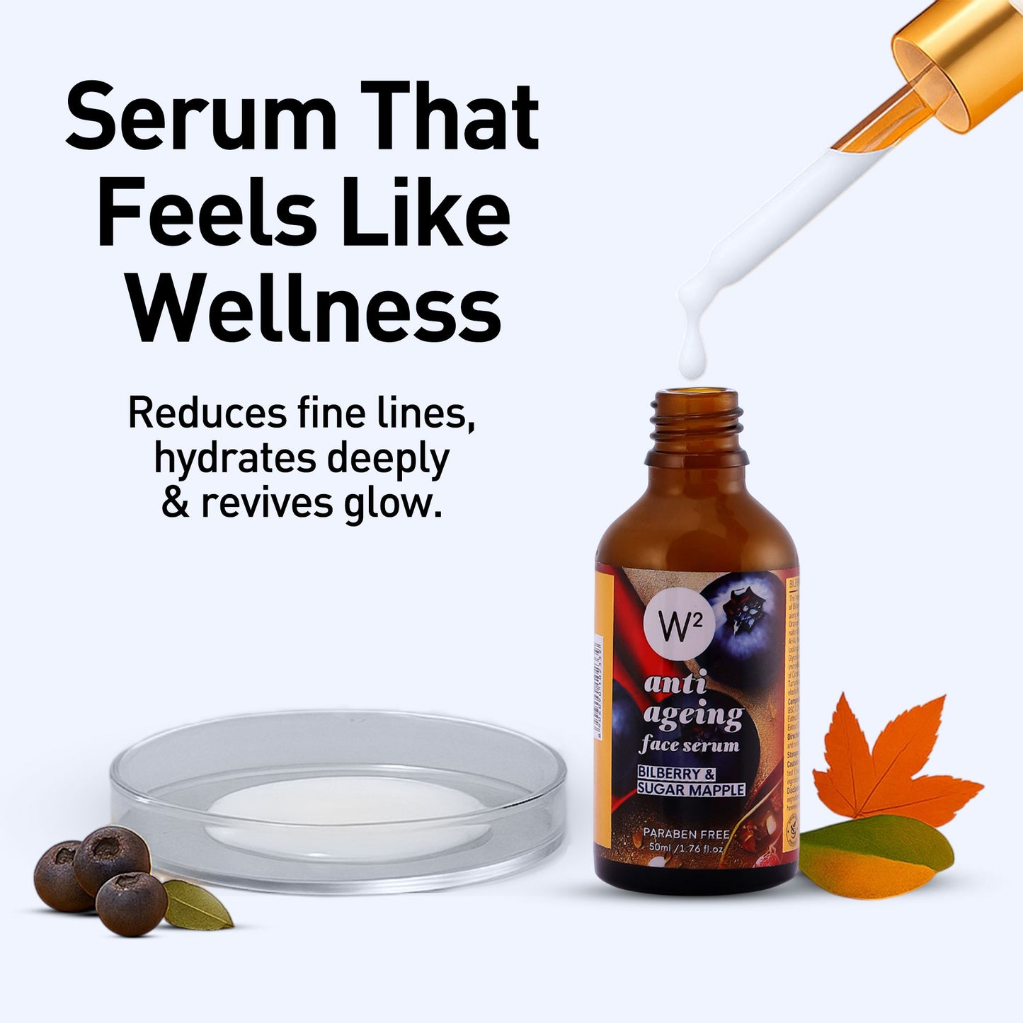 Anti Ageing & Anti Wrinkle Serum (Bilberry & Sugar Mapple)