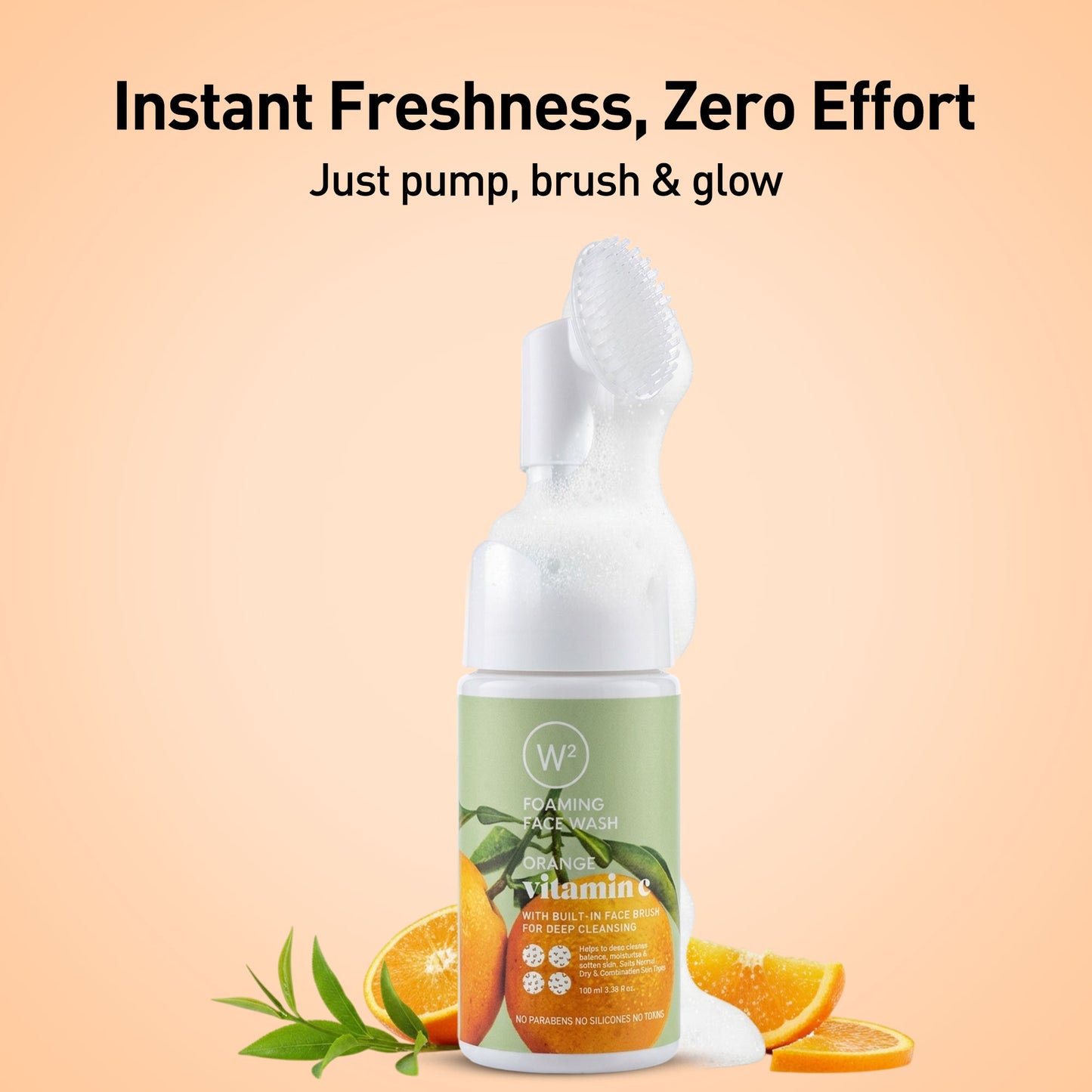 Orange Foaming Face wash