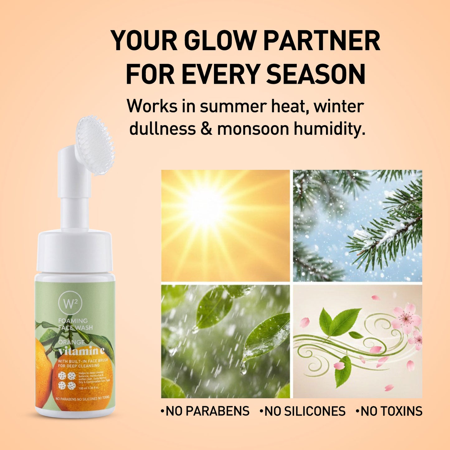 Orange Foaming Face wash