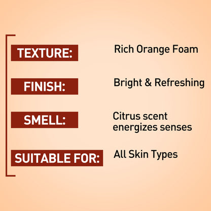Orange Foaming Face wash