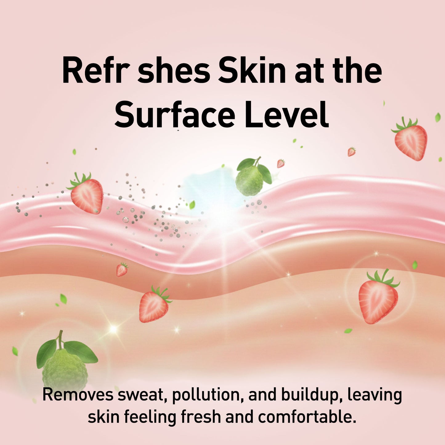 W2 strawberry Face wash-Black