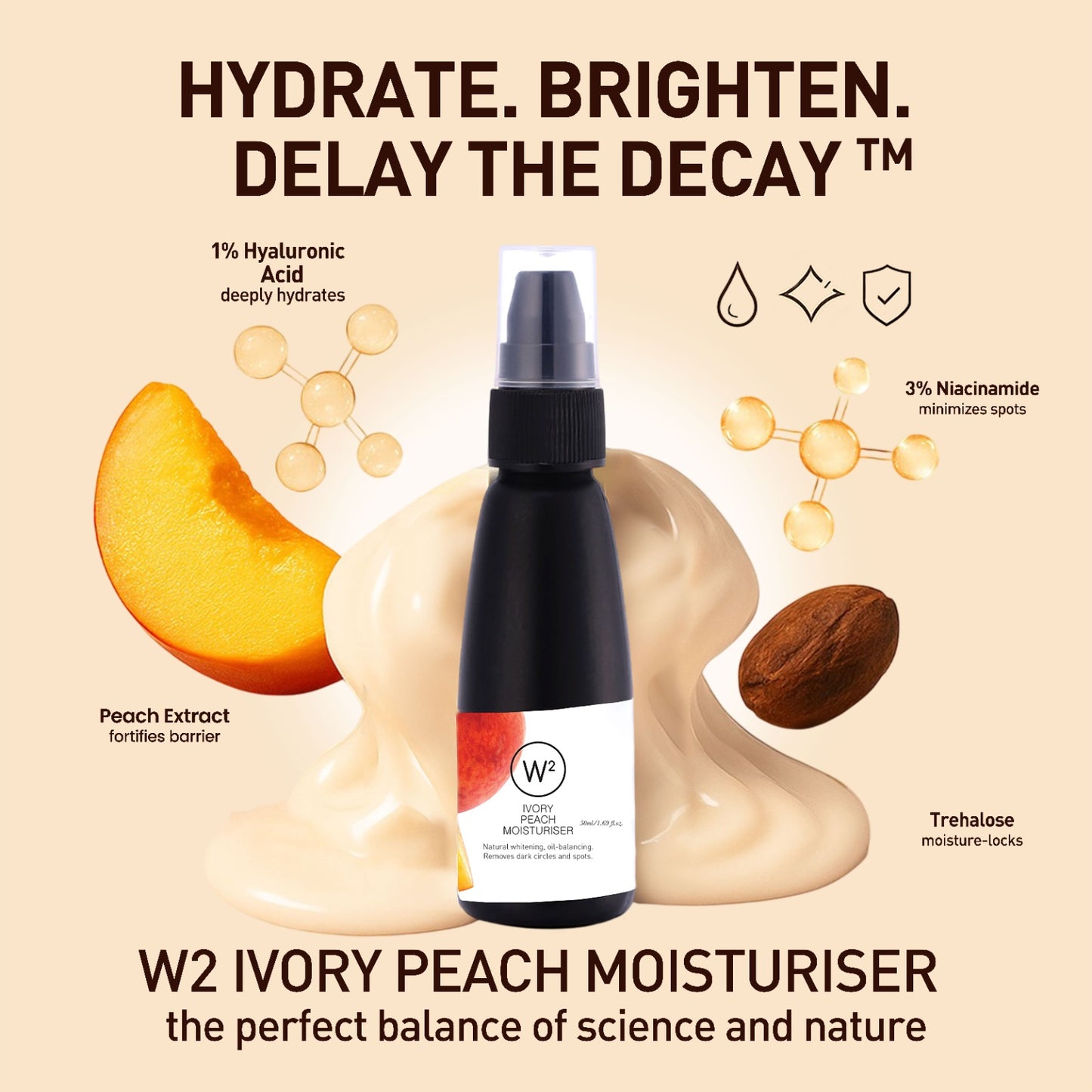 Ivory Peach Moisturiser